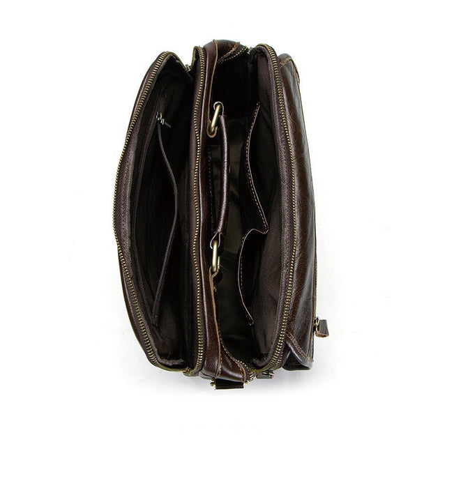 Genuine Leather Messenger Bag, Laptop Bag TC106 | TOUCHANDCATCH NZ - Touch and Catch NZ