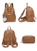 Women's Vegan Leather Backpack 837-4
