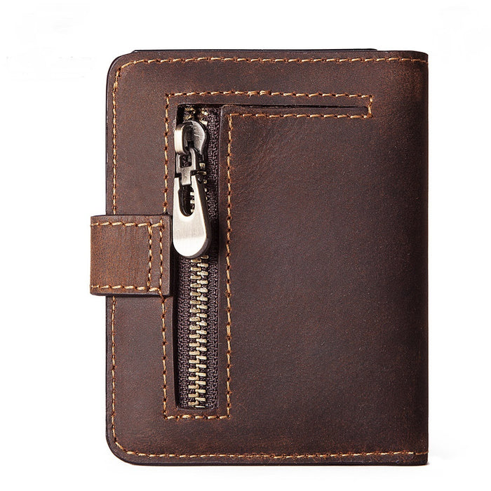 Genuine Leather RFID Wallet, Pop-up Card Holder 344-4
