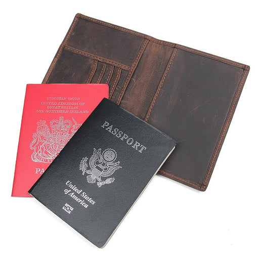 Genuine Leather RFID Passport Wallet, Travel Wallet 190-1