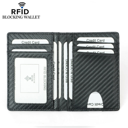 Men's RFID Carbon Fiber Bi-fold Wallet 303-1