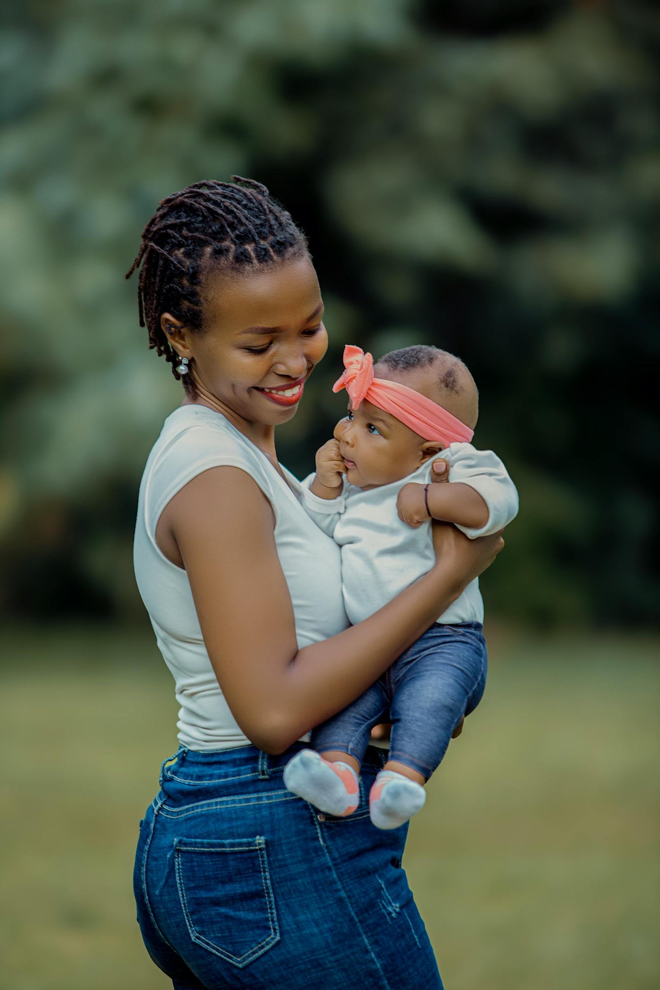 Mother and baby outdoors - Baby Gear collection