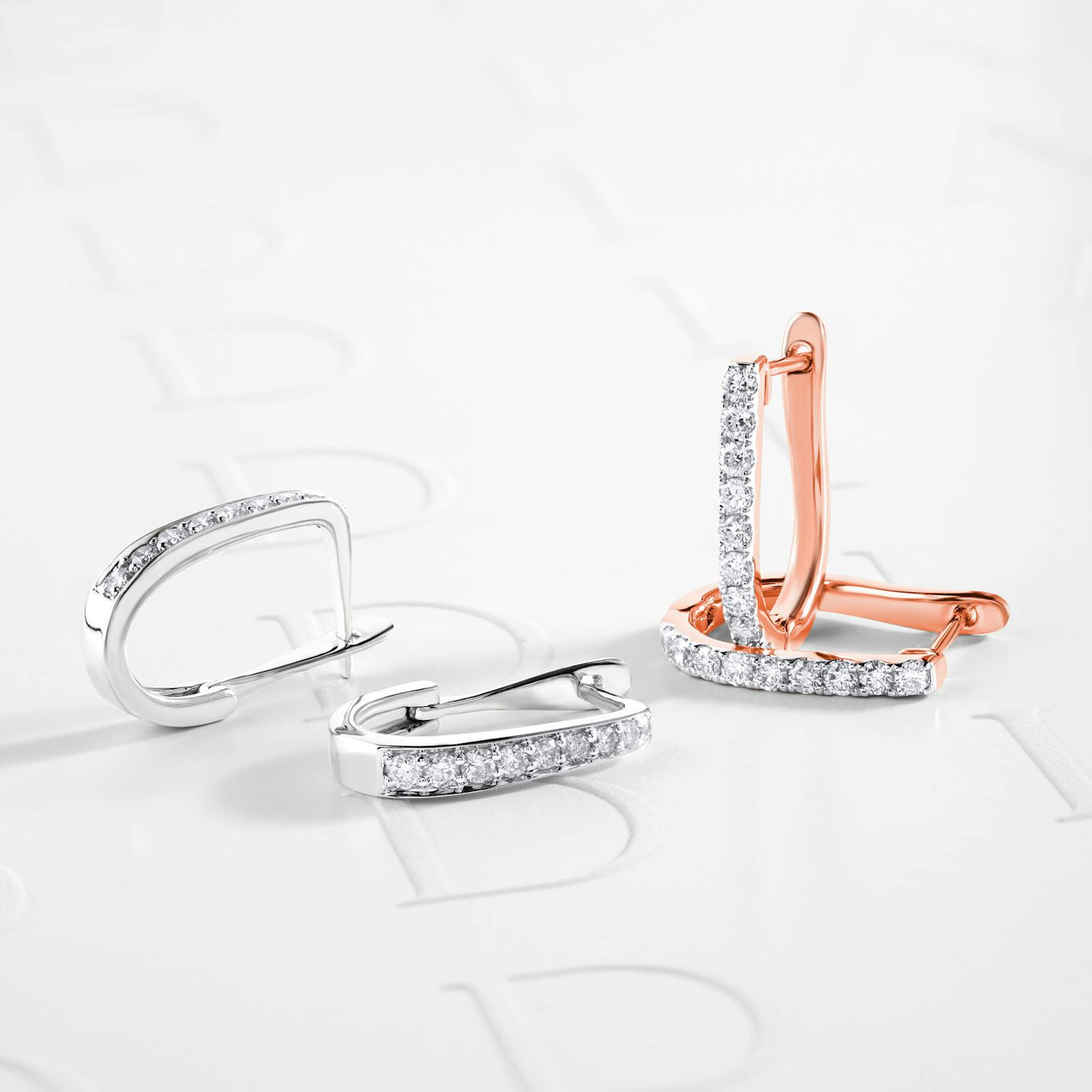 Women's jewellery earrings close-up
