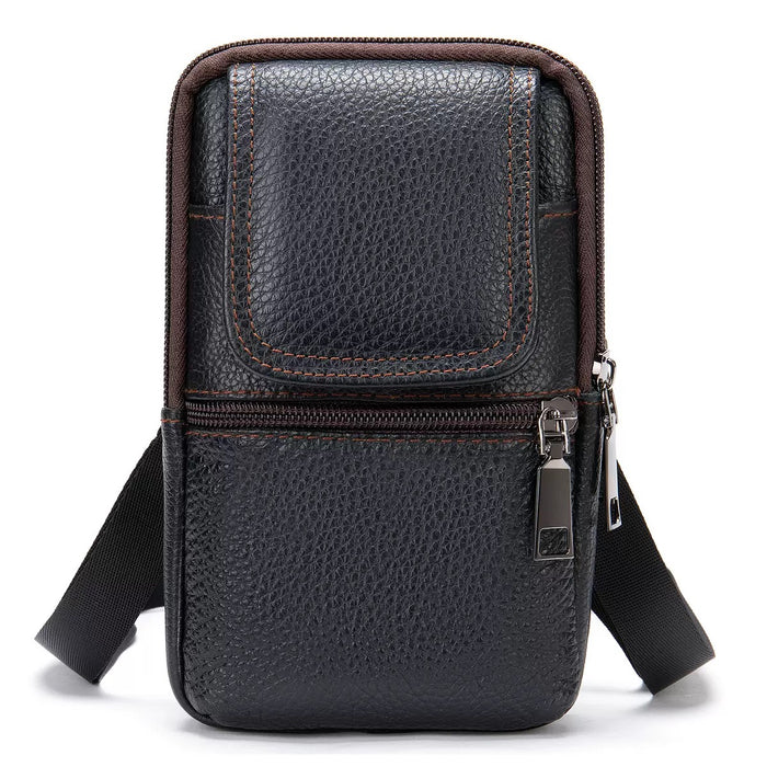 Men's Genuine Crossbody Bag, Waist Bag TC7488 | TOUCHANDCATCH NZ - Touch and Catch NZ