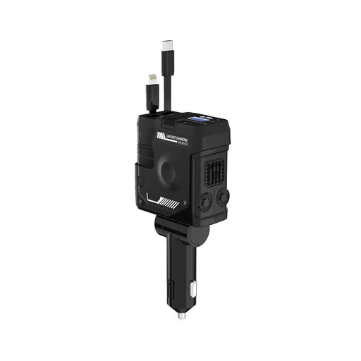 Car Charger On Cigarette Lighter Adapter With Twin Retractable Cables TCA1 | TOUCHANDCATCH NZ - Touch and Catch NZ