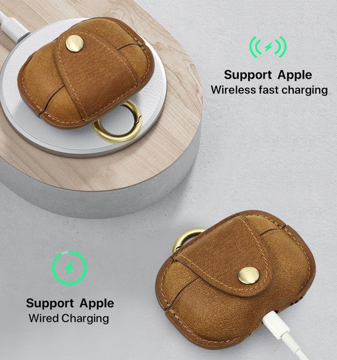 Genuine Leather AirPods Pro2 Case | TOUCHANDCATCH NZ