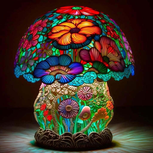 Stained Glass Plant Big Mushroom Lamp
 | TOUCHANDCATCH NZ - Touch and Catch NZ