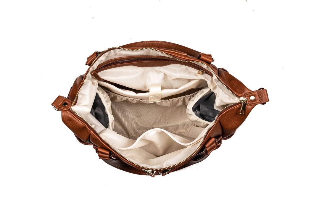 Vegan Leather Nappy Bag, Nappy Backpack TC587 | TOUCHANDCATCH NZ - Touch and Catch NZ