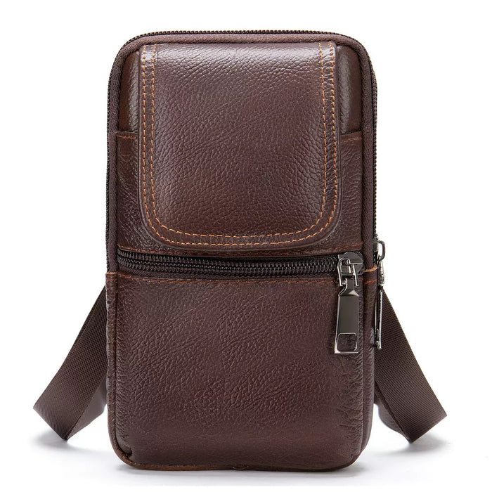 Men's Genuine Crossbody Bag, Waist Bag TC7488 | TOUCHANDCATCH NZ - Touch and Catch NZ