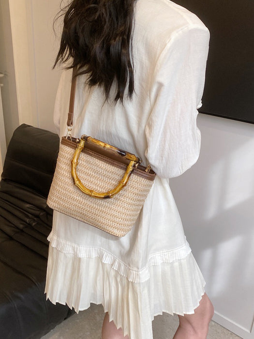 Women's Eco Grass-Woven Crossbody Bag TC1855 | TOUCHANDCATCH NZ - Touch and Catch NZ