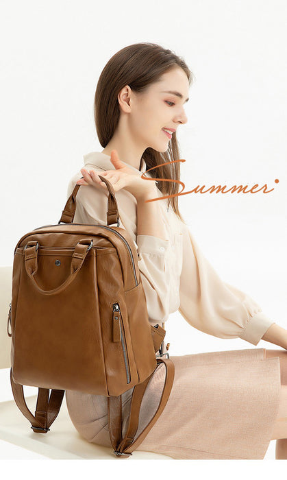 Women's Vegan Leather Backpack TC7098 | TOUCHANDCATCH NZ