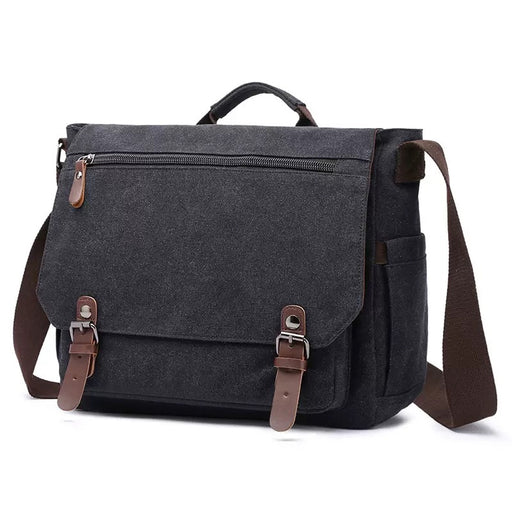 Washed Canvas Crossbody Bag, 13" Laptop Bag TC6158
 | TOUCHANDCATCH NZ - Touch and Catch NZ