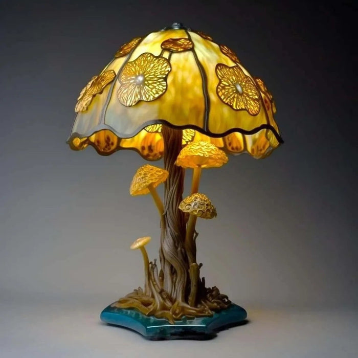 Stained Yellow Mushroom Lamp
 | TOUCHANDCATCH NZ