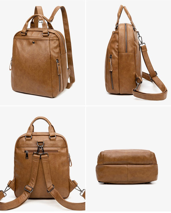 Women's Vegan Leather Backpack TC7098 | TOUCHANDCATCH NZ