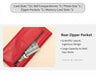 Women's RFID Genuine Leather Long Wallet TC560 | 13 Card Slots, Phone Pocket & Zip Coin Pouch