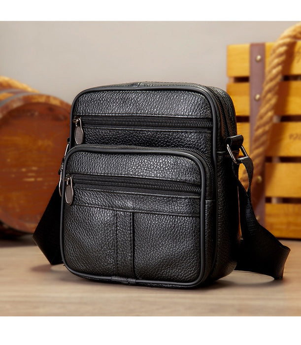 Men's Genuine Leather Crossbody Bag, Men’s Satchel TC4608 | TOUCHANDCATCH NZ - Touch and Catch NZ