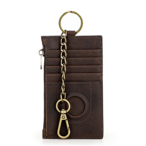 Genuine Leather RFID Wallet With AirTag Holder TC1058 | TOUCHANDCATCH NZ - Touch and Catch NZ