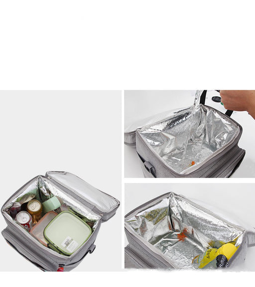 Insulated Extendable 2-Compartment Lunch Bag, Cooler Bag, Picnic Bag TC190 | TOUCHANDCATCH NZ - Touch and Catch NZ