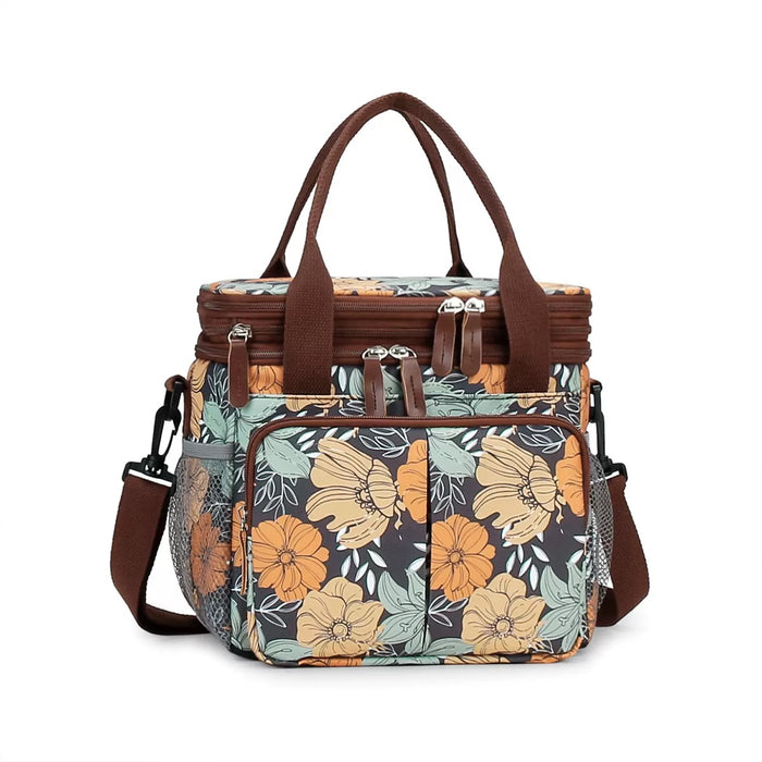 Extendable 2-Compartment Insulated Lunch Bag, Lunch Bag, Picnic Bag TC124| TOUCHANDCATCH NZ - Touch and Catch NZ