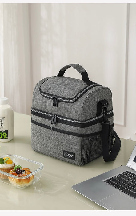 2-Compartment Insulated Lunch Bag, Thermal Bag, Picnic Bag TC1054 | TOUCHANDCATCH NZ - Touch and Catch NZ