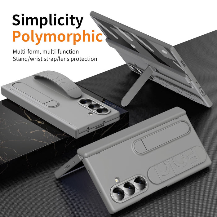 Case For Samsung Z Fold7 Series With Stand, Finger Strap And Screen Protection Film TCZLS7| TOUCHANDCATCH NZ - Touch and Catch NZ