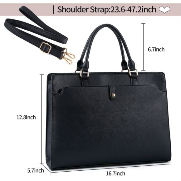 Women's Vegan Leather Crossbody Bag, Tote bag, 15.6" Laptop Bag TC236 | TOUCHANDCATCH NZ