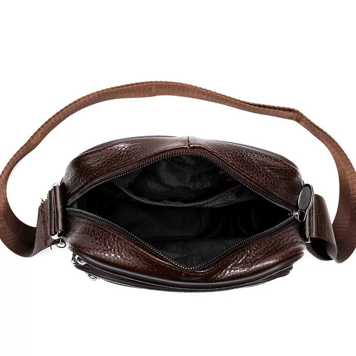 Men's Genuine Leather Crossbody Bag, Men’s Satchel TC608 | TOUCHANDCATCH NZ - Touch and Catch NZ