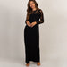 Lace Top Maternity Dress Black TC9178 | TOUCHANDCATCH NZ - Touch and Catch NZ