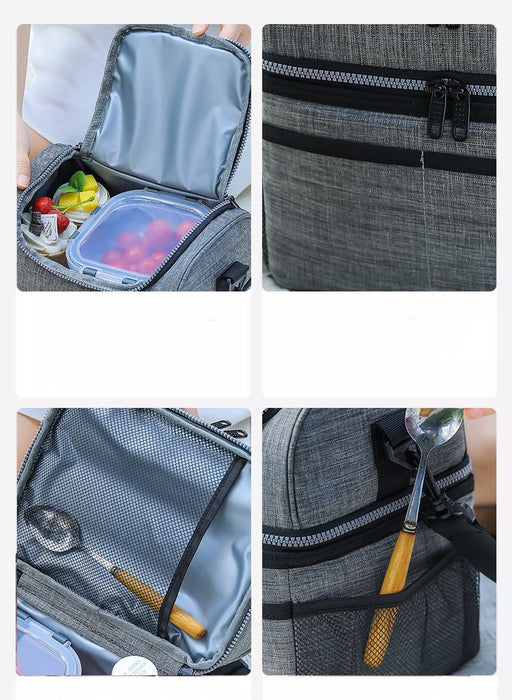 2-Compartment Insulated Lunch Bag, Thermal Bag, Picnic Bag TC1054 | TOUCHANDCATCH NZ