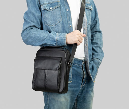 Men's Genuine Leather Crossbody Bag, Satchel TC6128 | TOUCHANDCATCH NZ - Touch and Catch NZ