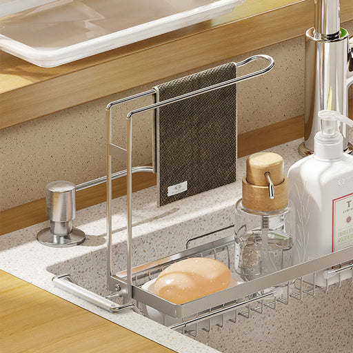 Extendable Stainless Steel Kitchen Sink Detergent Rack TCDS01 | TOUCHANDCATCH NZ - Touch and Catch NZ