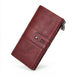 Women's RFID Genuine Leather Long Wallet TC560 | 13 Card Slots, Phone Pocket & Zip Coin Pouch