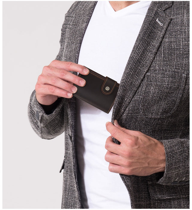 Genuine Leather Tri-Fold RFID Wallet, Pop-up Card Holder TC306 | TOUCHANDCATCH NZ - Touch and Catch NZ