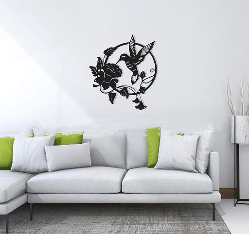 Home Decor, Metal Wall Art - HummingBird On Flower | TOUCHANDCATCH NZ - Touch and Catch NZ