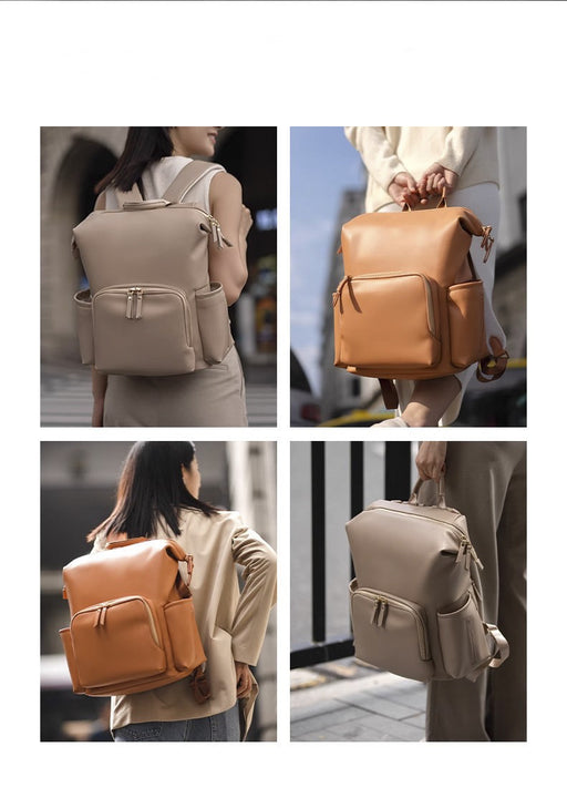 Vegan Leather Anti-Splash Nappy Bag, Nappy Backpack TC8511 | TOUCHANDCATCH NZ - Touch and Catch NZ