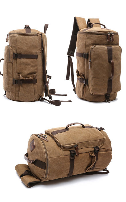 Canvas Travel Backpack, Crossbody Bag, Gym Bag TC6051 | TOUCHANDCATCH NZ