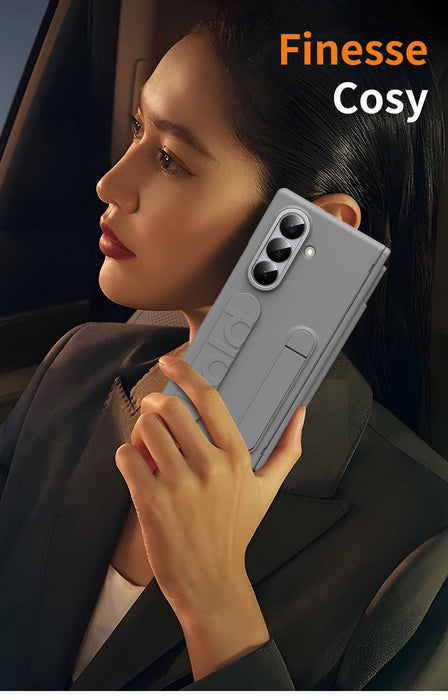 Case For Samsung Z Fold7 Series With Stand, Pen, Finger Strap And Screen Protection Film TCZLS7P | TOUCHANDCATCH NZ - Touch and Catch NZ