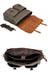 Anti-Splash Men's Canvas And Leather Crossbody Bag, Briefcase, 15.6" Laptop Bag TC4150 | TOUCHANDCATCH NZ - Touch and Catch NZ