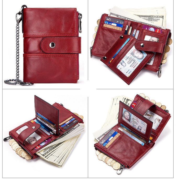 Genuine Leather RFID Bi-Fold Wallet TC804 | TOUCHANDCATCH NZ - Touch and Catch NZ