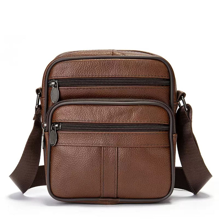 Men's Genuine Leather Crossbody Bag, Men’s Satchel TC608 | TOUCHANDCATCH NZ - Touch and Catch NZ