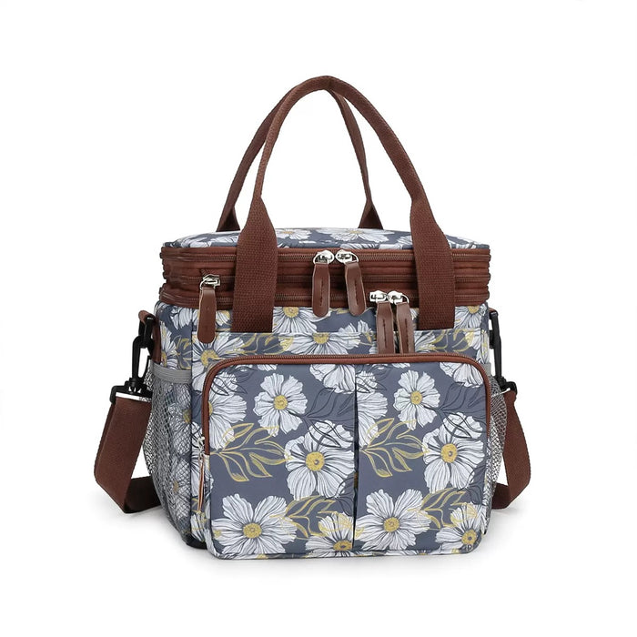 Extendable 2-Compartment Insulated Lunch Bag, Lunch Bag, Picnic Bag TC124| TOUCHANDCATCH NZ - Touch and Catch NZ