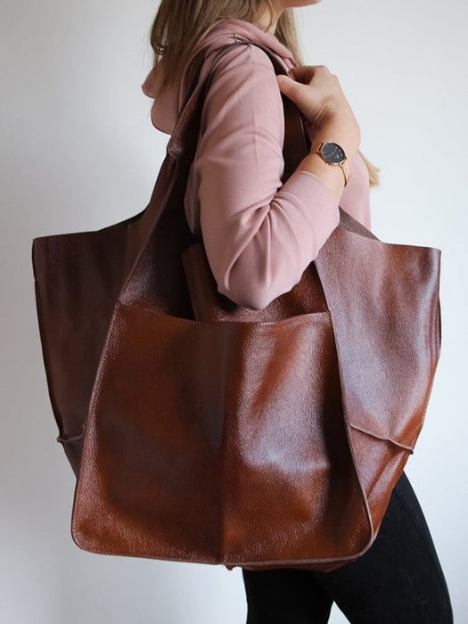 Vegan Leather Women's Tote Bag, Hangbag TC21 | TOUCHANDCATCH NZ - Touch and Catch NZ