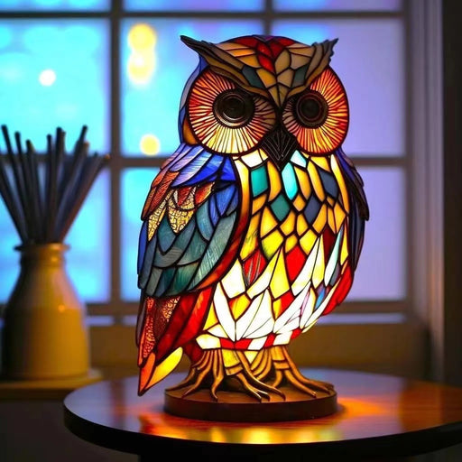 Stained Glass Owl Lamp
 | TOUCHANDCATCH NZ - Touch and Catch NZ