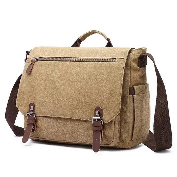 Washed Canvas Crossbody Bag, 13" Laptop Bag TC6158
 | TOUCHANDCATCH NZ - Touch and Catch NZ