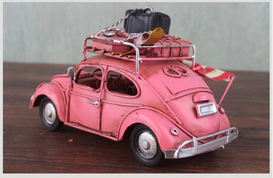 Beetle Retro Vintage Car Handmade Iron Craft  Model Vehicles 1:32 Volkswagen
 | TOUCHANDCATCH NZ