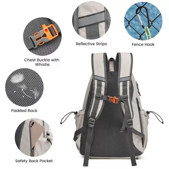 Tennis Backpack, Pickle Ball Backpack, Racket Sports Backpack, Sports Backpack, Travel Backpack Black Color TC6970| TOUCHANDCATCH NZ - Touch and Catch NZ