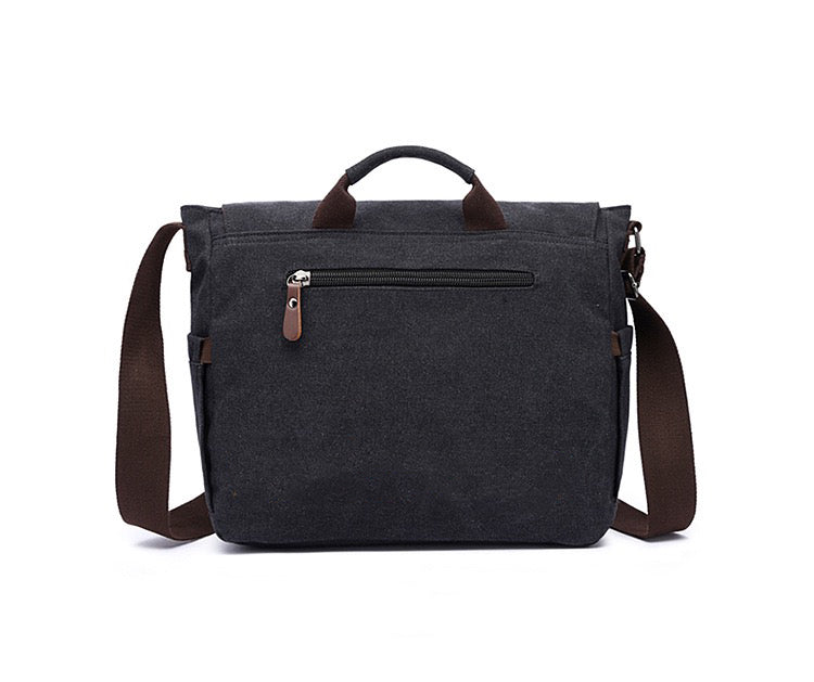 Washed Canvas Crossbody Bag, 13" Laptop Bag TC6158
 | TOUCHANDCATCH NZ - Touch and Catch NZ
