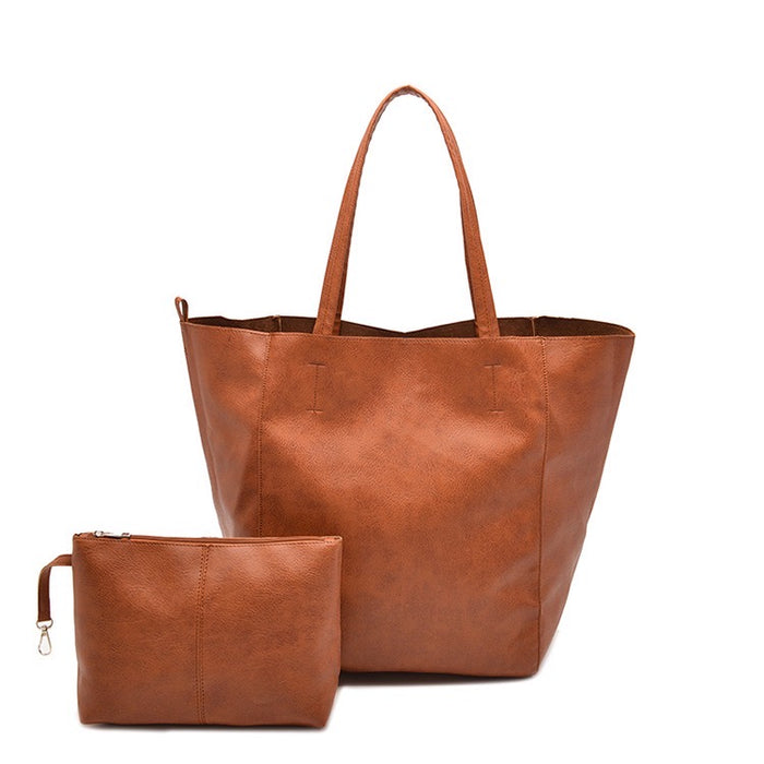 Women's Vegan Leather Tote Bag TC336 | TOUCHANDCATCH NZ