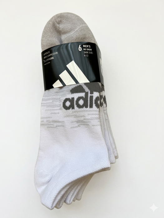 ADIDAS SUPERLITE CLIMACOOL NO SHOW SOCKS 6 PAIRS SIZE 6-12 | TOUCHANDCATCH NZ - Touch and Catch NZ