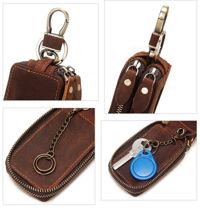 Genuine Leather Key Case TCL306 | TOUCHANDCATCH NZ - Touch and Catch NZ